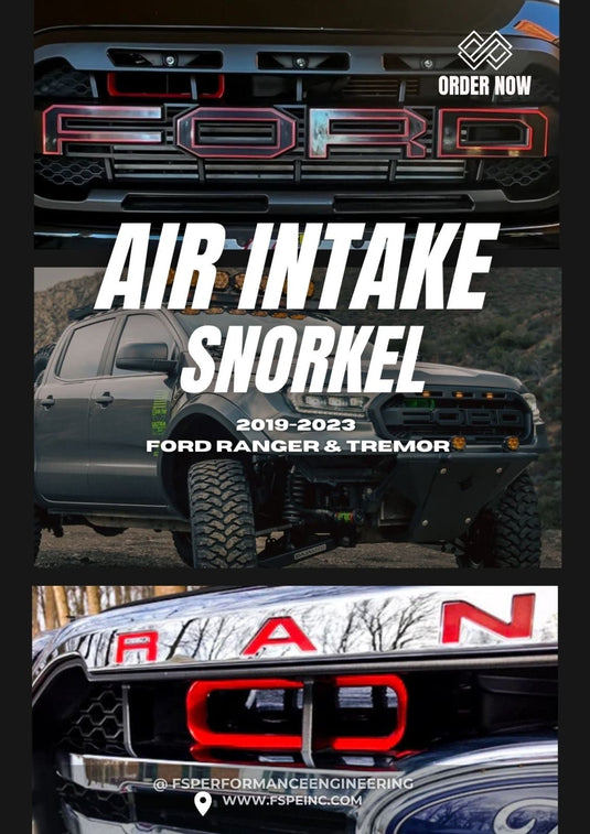 Ford Ranger / Tremor (2019 - 2023) BIG MOUTH Ram Air Intake Snorkel - FSPE