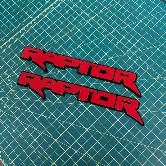 Ford Raptor Door Emblems (F150, Ranger, Bronco) - sold as a pair - FSPE