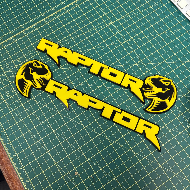 Load image into Gallery viewer, Ford Raptor Door Emblems (F150, Ranger, Bronco) - sold as a pair - FSPE
