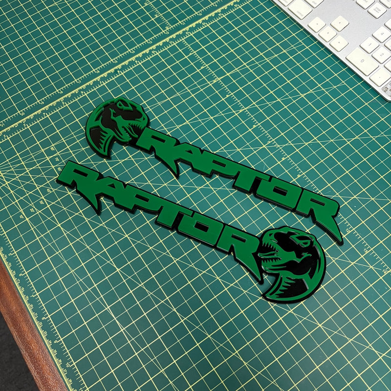 Load image into Gallery viewer, Ford Raptor Door Emblems (F150, Ranger, Bronco) - sold as a pair - FSPE
