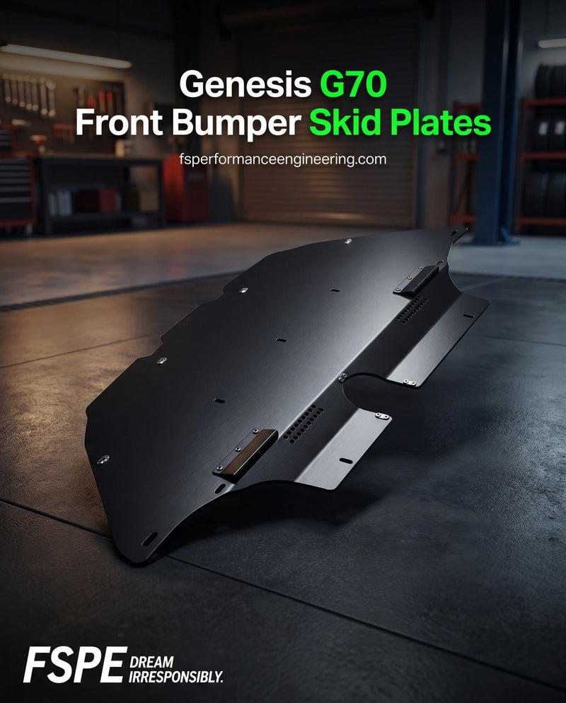 Load image into Gallery viewer, Genesis G70 (2018-2026) Aluminum Front Bumper Skid Plate (see description of where to buy) - FSPE
