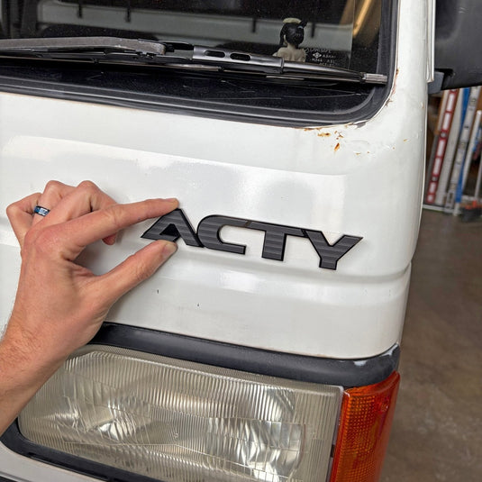Honda Acty HA(1 - 4) & HH(1 - 4) (1988 - 1999) Front "ACTY" Emblem Replacement - FSPE