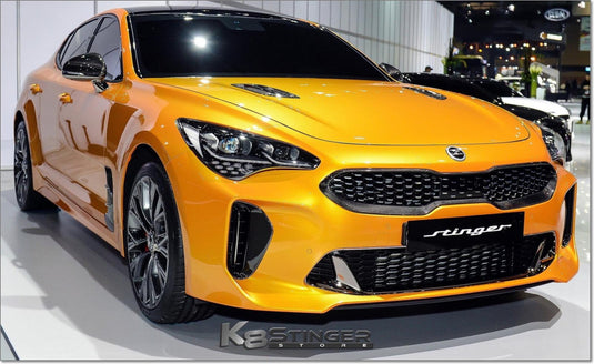 Kia Stinger (2018-2023, all models) - K8SS Genuine Carbon Fiber Upper Grille Trim - FSPE