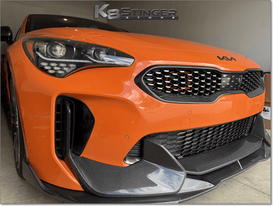 Kia Stinger (2018-2023, all models) - K8SS Genuine Carbon Fiber Upper Grille Trim - FSPE