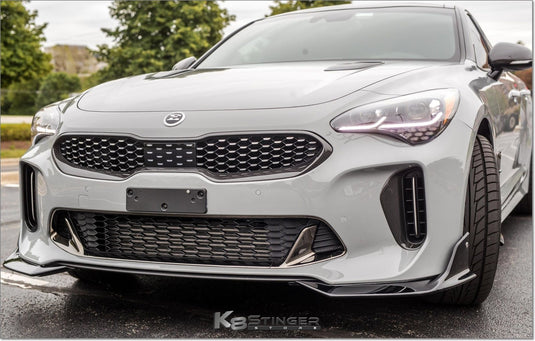 Kia Stinger (2018-2023, all models) - K8SS Genuine Carbon Fiber Upper Grille Trim - FSPE