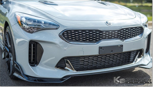 Kia Stinger (2018-2023, all models) - K8SS Genuine Carbon Fiber Upper Grille Trim - FSPE