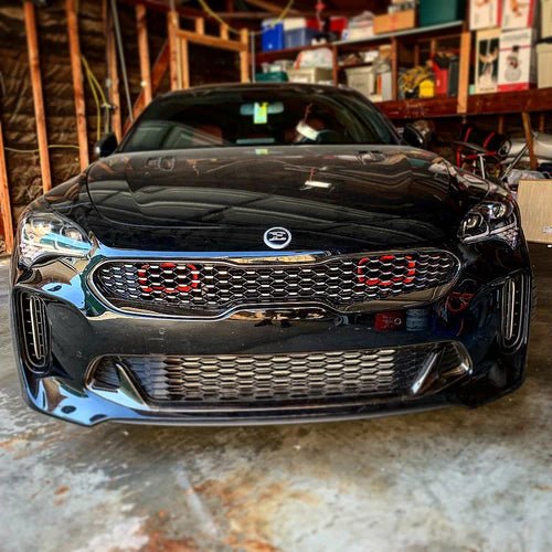 Load image into Gallery viewer, Kia Stinger (2018 - 2023) Dual BIG MOUTH Ram Air Intake Snorkels - FSPE
