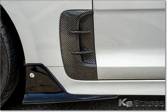 Kia Stinger (2018-23 GT / 2020-2023 GT Line) - K8SS Genuine Carbon Fiber Fender Vents - FSPE