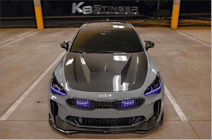 Kia Stinger - Adro Carbon Fiber Front Lip V2 - FSPE