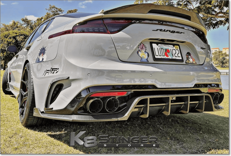 Load image into Gallery viewer, Kia Stinger - Adro Carbon Fiber Rear Diffuser V2 - FSPE
