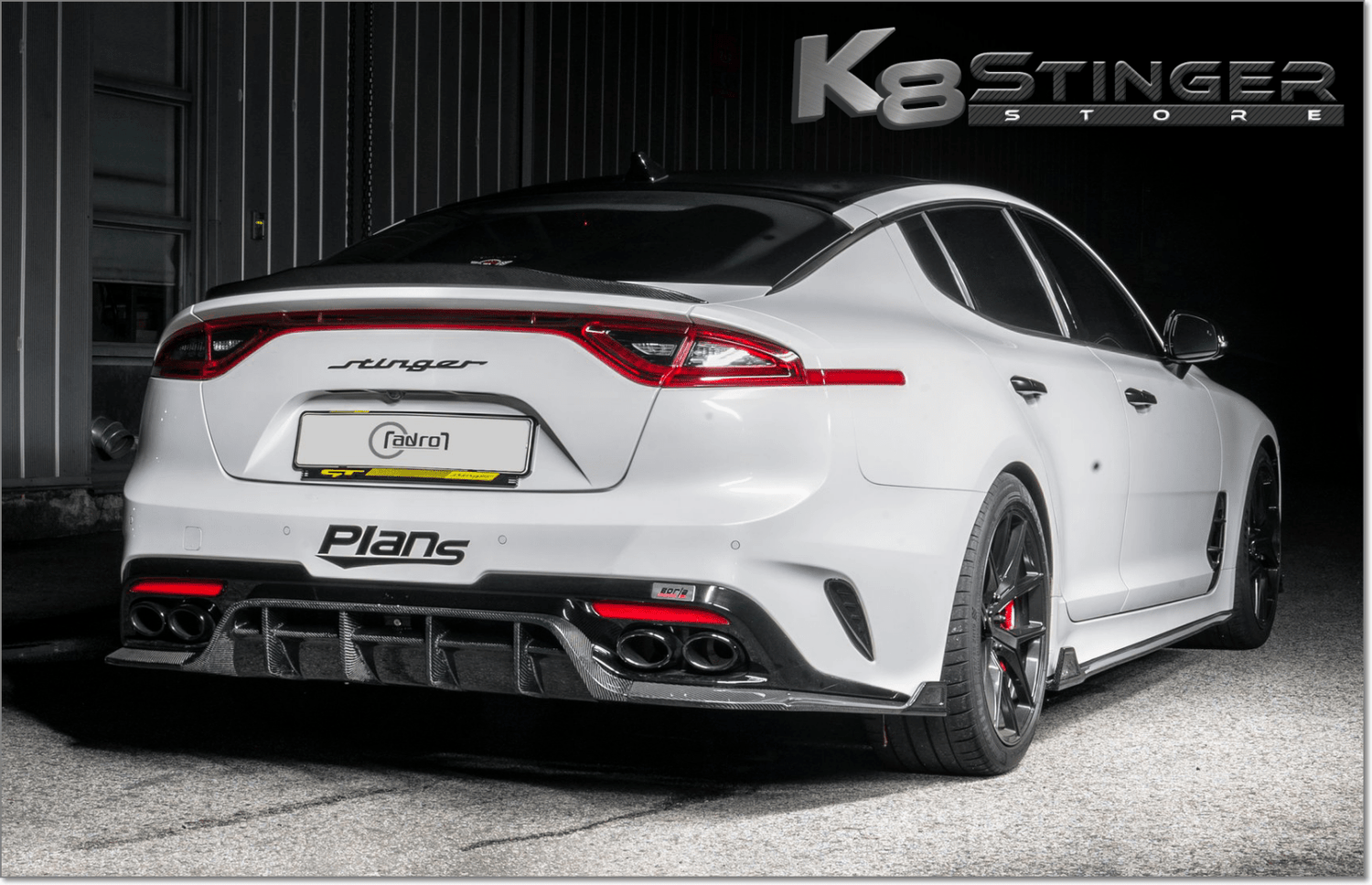 Kia Stinger - Adro Carbon Fiber Rear Diffuser V2 – FSPE
