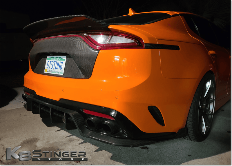 Load image into Gallery viewer, Kia Stinger - Adro Carbon Fiber Rear Diffuser V2 - FSPE
