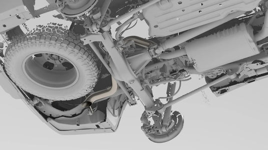 Lexus GX550/Toyota Land Cruiser (2024 - Current) - Titanium Axle Dump Exhaust - FSPE