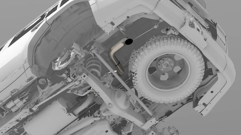 Load image into Gallery viewer, Lexus GX550/Toyota Land Cruiser (2024 - Current) - Titanium Axle Dump Exhaust - FSPE

