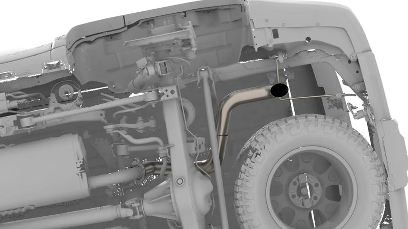 Load image into Gallery viewer, Lexus GX550/Toyota Land Cruiser (2024 - Current) - Titanium Axle Dump Exhaust - FSPE
