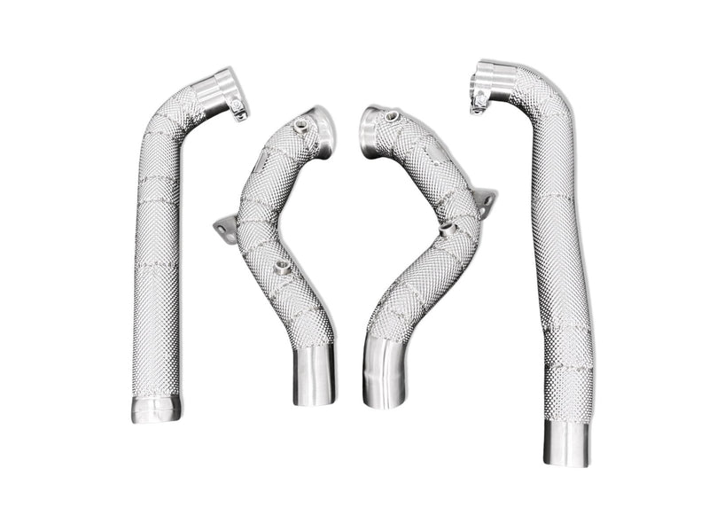 Load image into Gallery viewer, Mercedes AMG GT MaxFlow Heat - Shielded Downpipes for M178 4.0L - FSPE
