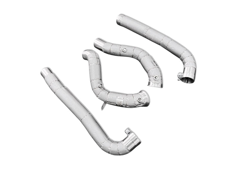 Load image into Gallery viewer, Mercedes AMG GT MaxFlow Heat - Shielded Downpipes for M178 4.0L - FSPE
