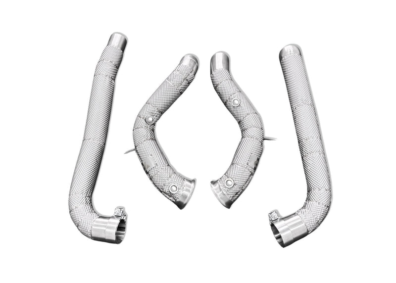 Load image into Gallery viewer, Mercedes AMG GT MaxFlow Heat - Shielded Downpipes for M178 4.0L - FSPE

