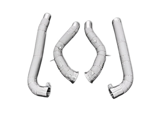 Mercedes AMG GT MaxFlow Heat - Shielded Downpipes for M178 4.0L - FSPE