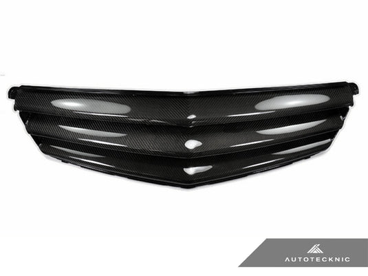 Mercedes Benz W204 C - Class Sedan (2008 - 2013) - Carbon Fiber Front Grille - FSPE