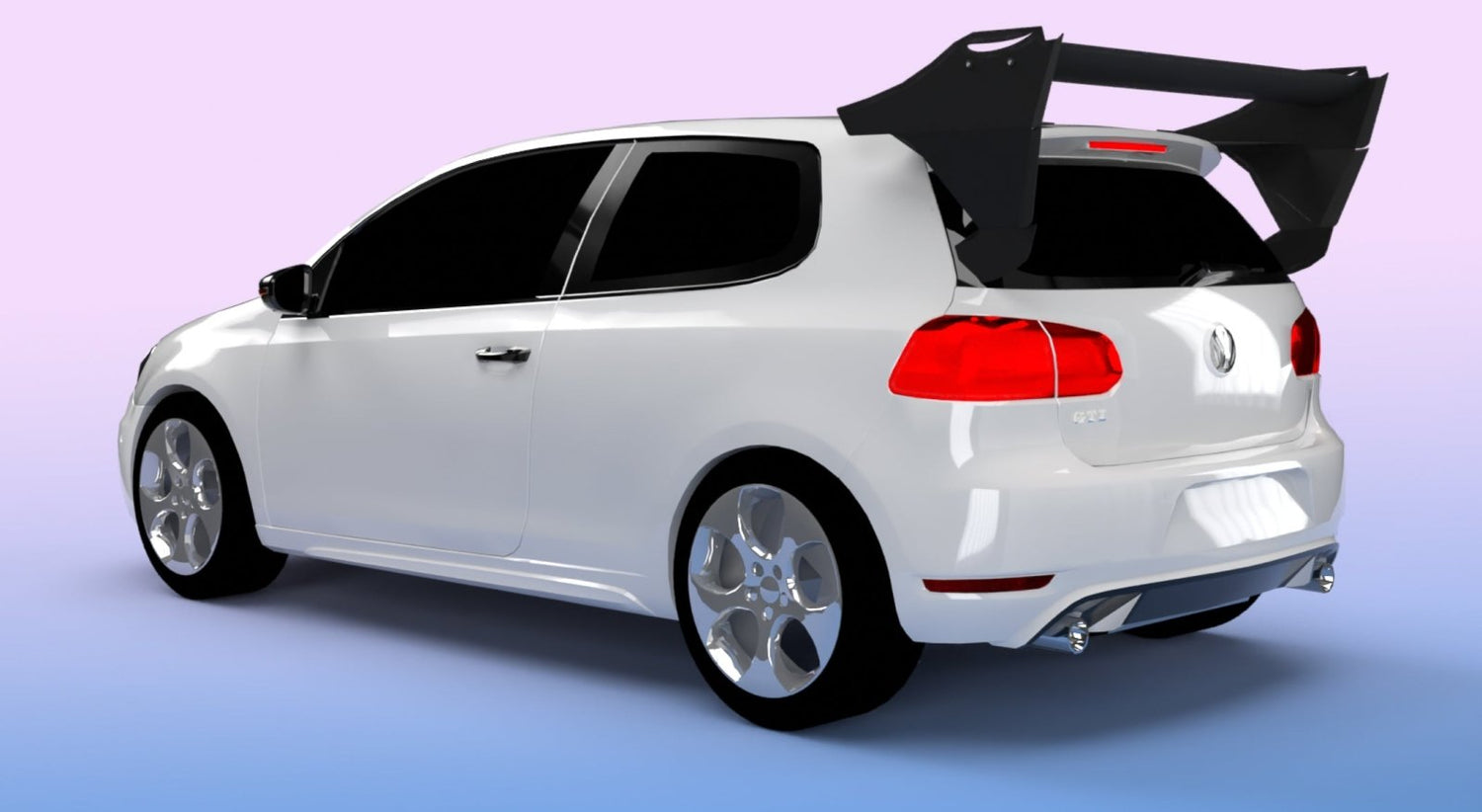 MK6 GTI & Golf R (2010-2014) CFD Tested Rear Wing (V2) – FSPE