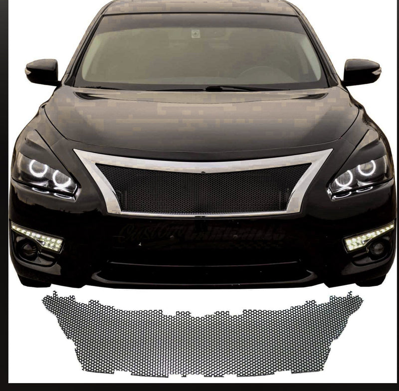 Borui-Quantum Front Bumper Upper Grille For Nissan Altima 2013-2015 – Black With Chrome Trim