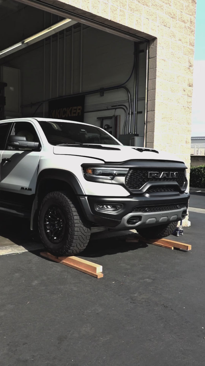 Load and play video in Gallery viewer, RAM TRX "6.2L Supercharged" Hood Emblems (2021-2024) | Sold as a Pair
