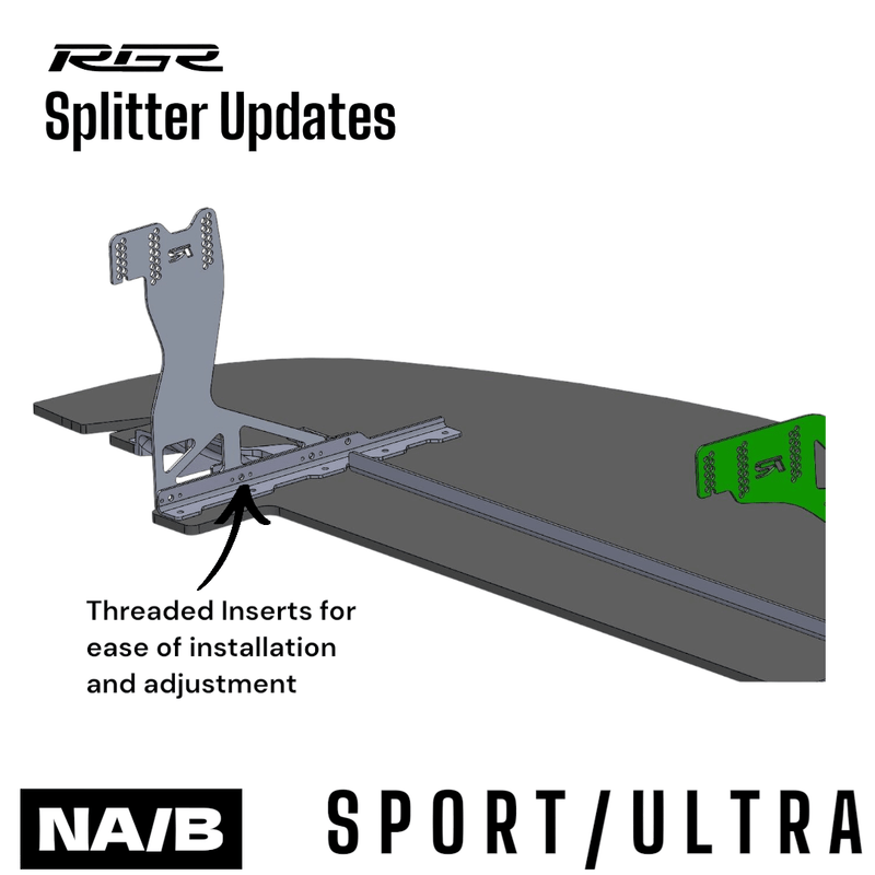 Load image into Gallery viewer, RGR NA Miata "SPORT" Chassis Mounted Front Splitter Kit - FSPE
