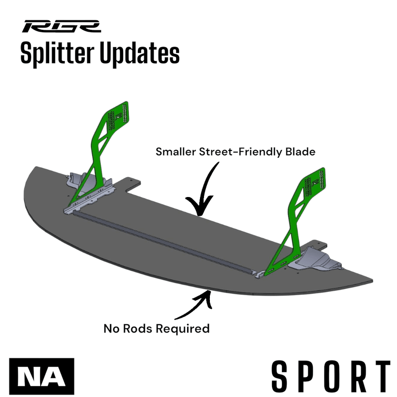 Load image into Gallery viewer, RGR NA Miata "SPORT" Chassis Mounted Front Splitter Kit - FSPE
