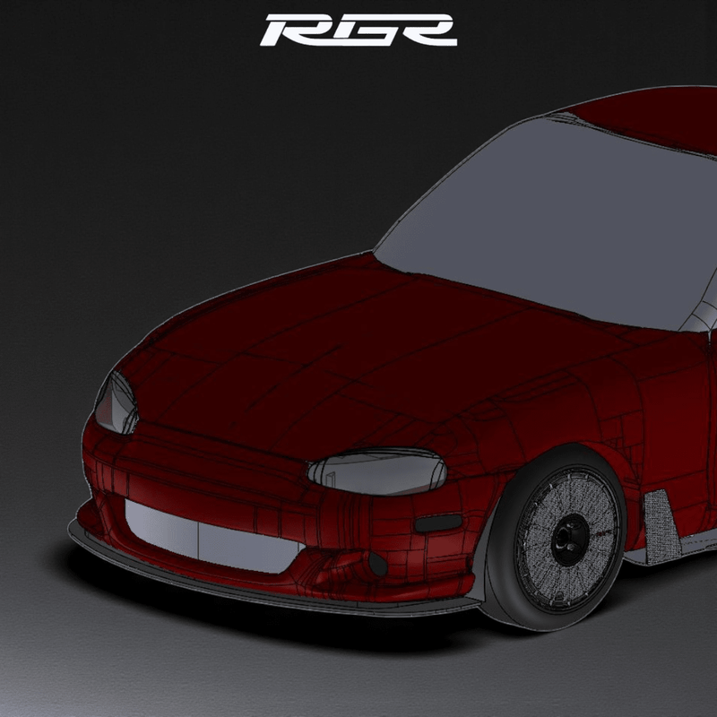 Load image into Gallery viewer, RGR NB Miata "SPORT" Chassis Mounted Front Splitter Kit - FSPE
