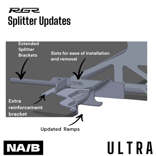 RGR NB Miata "ULTRA" V2 Chassis Mounted Front Splitter Kit - FSPE