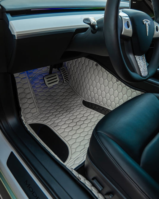Tesla Model 3 (2019 - 2023) Carbon Fiber Floor Mats - FSPE