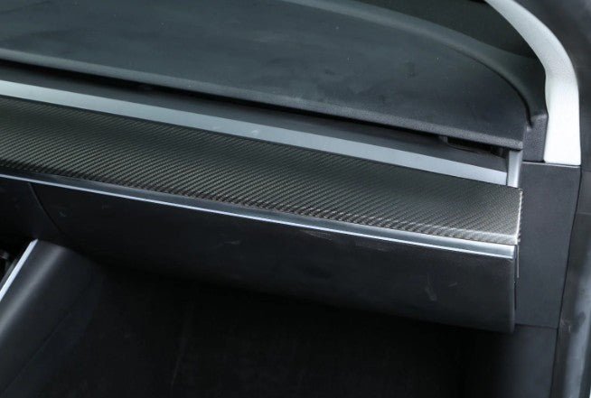 Load image into Gallery viewer, Tesla Model 3/Y (2017 - 2023) MATTE Carbon Fiber Dashboard Trim Kit - FSPE
