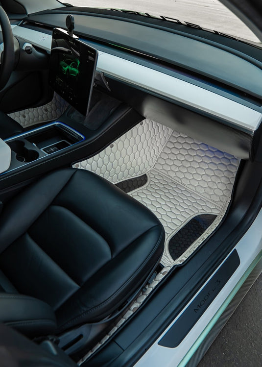 Tesla Model S (2016 - 2023) Carbon Fiber Floor Mats - FSPE