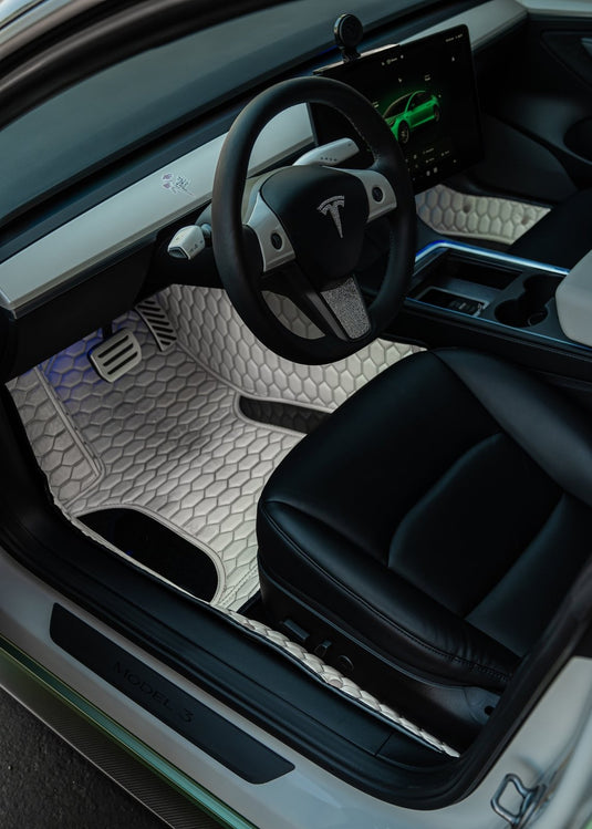 Tesla Model S (2016 - 2023) Carbon Fiber Floor Mats - FSPE