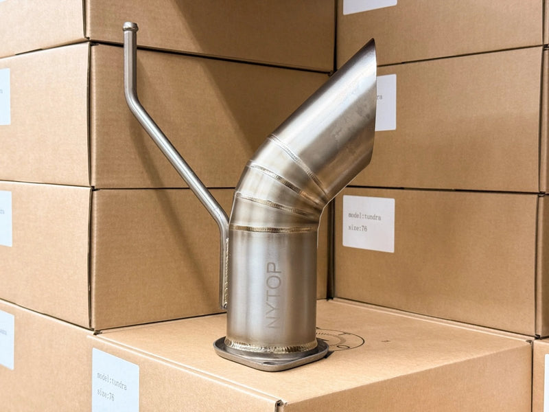 Load image into Gallery viewer, Toyota Tundra (2022 - Current) - Titanium Axle Dump Exhaust Tip - FSPE
