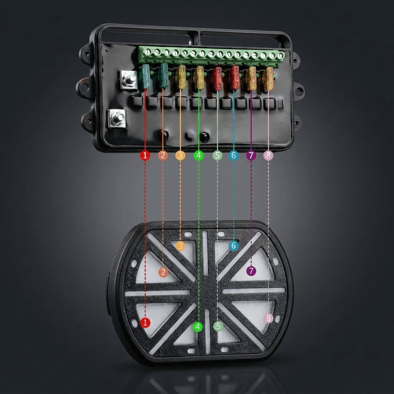 Load image into Gallery viewer, Wireless 8 Switches Harness 1.0 for Automotive Lighting - FSPE
