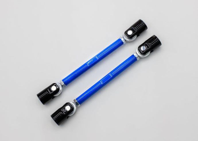 Adjustable Splitter Support Rods (PAIR) - Blue On Black Ends - FSPE