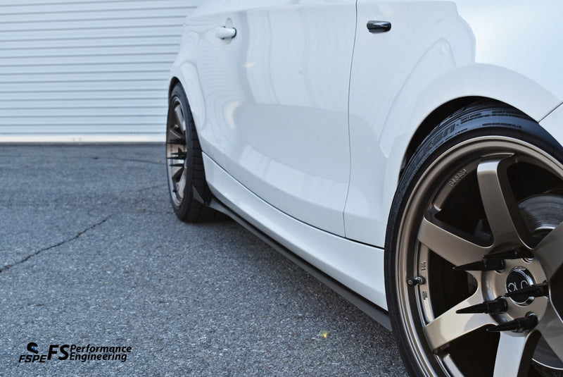 Load image into Gallery viewer, BMW 128i / 135i (2007-2013) Aluminum Side Skirt Extensions - FSPE
