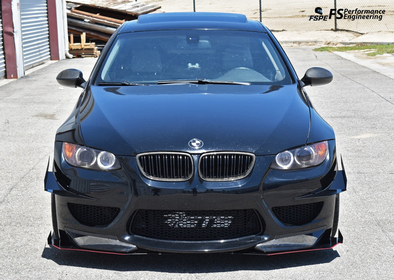 Load image into Gallery viewer, BMW 335i (E92) (2006-2012) Splitter Spats for Amuse Bumper - FSPE
