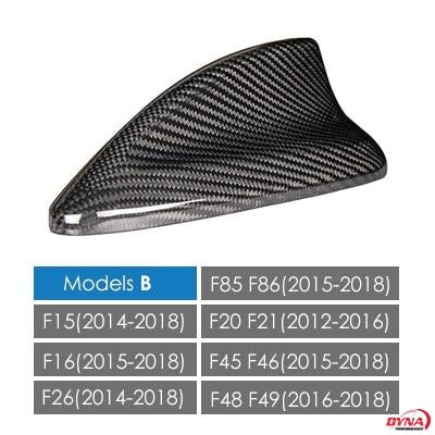 Load image into Gallery viewer, BMW E46 E60 E90 E92 F20 F30 F10 F34 G30 M2 F15 F16 Carbon Fiber Shark Fin Antenna - FSPE
