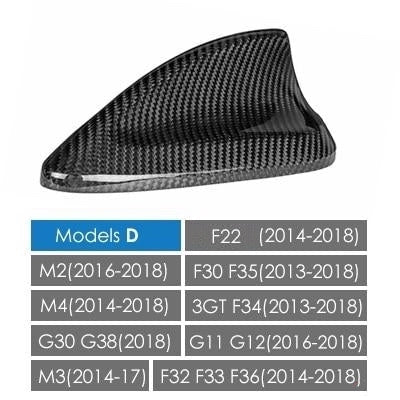 BMW E46 E60 E90 E92 F20 F30 F10 F34 G30 M2 F15 F16 Carbon Fiber Shark Fin Antenna - FSPE