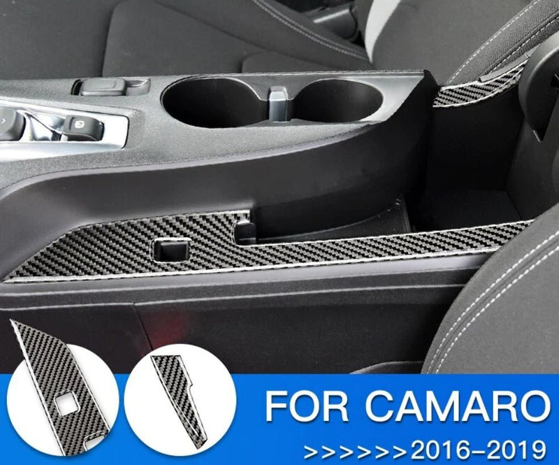 Load image into Gallery viewer, Chevrolet Camaro (2016-2021) Carbon Fiber Arm Rest Panel Trim - FSPE
