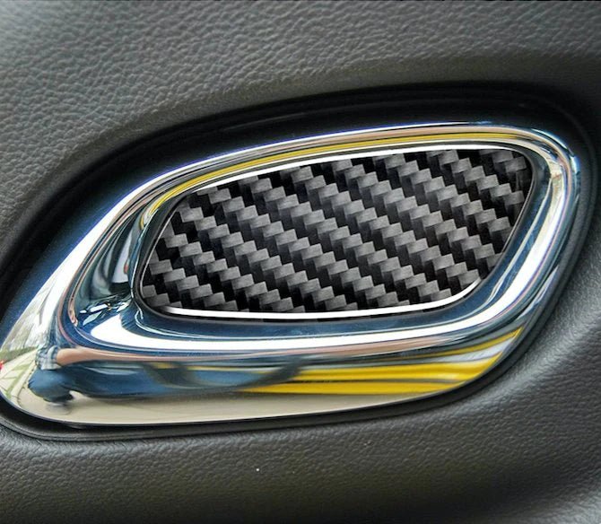 Load image into Gallery viewer, Chevrolet Camaro (2016-2021) Carbon Fiber Inner Door Handle Trims - FSPE
