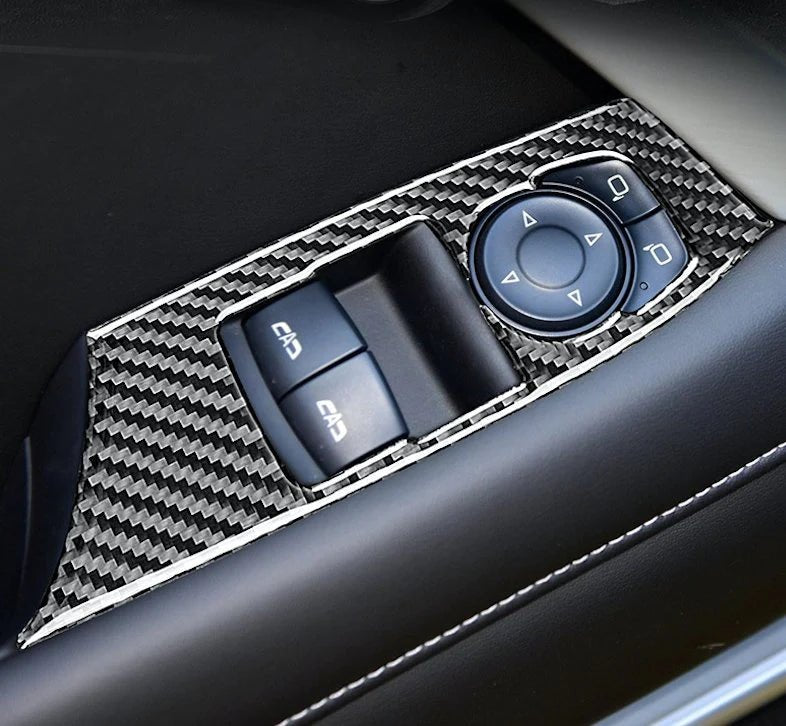 Load image into Gallery viewer, Chevrolet Camaro (2016-2021) Carbon Fiber Window Control Trims - FSPE
