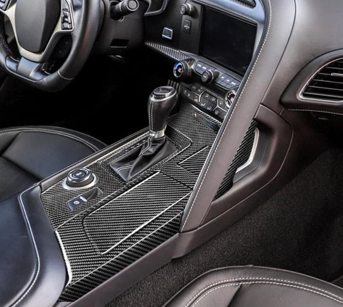 Chevrolet Corvette (2014-2019) Carbon Fiber Center Console Trim - FSPE