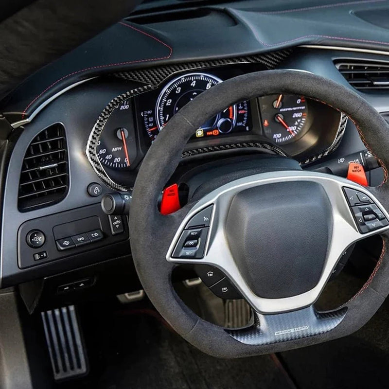 Load image into Gallery viewer, Chevrolet Corvette (2014-2019) Carbon Fiber Speedometer Surround Trim - FSPE
