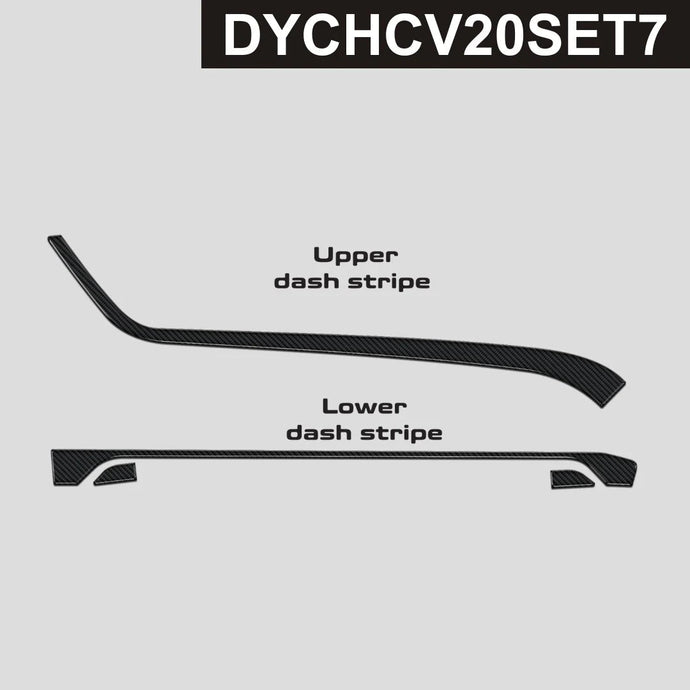 Chevrolet Corvette (2020-2023) Carbon Fiber Console Switches & Upper Trims - FSPE