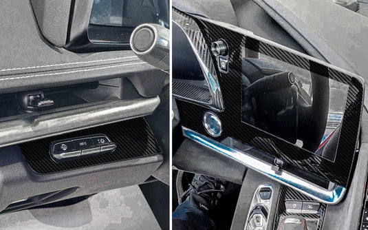 Chevrolet Corvette (2020-2023) Carbon Fiber Infotainment Trim - FSPE