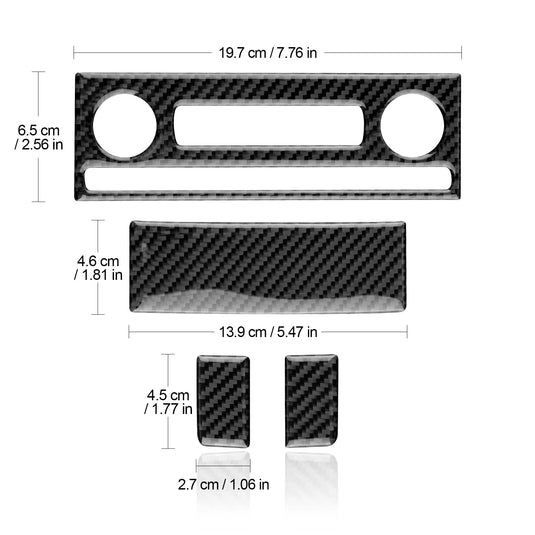 Chevrolet Corvette C6 (2005-2007) Carbon Fiber Air Conditioning Control Panel Trim - FSPE